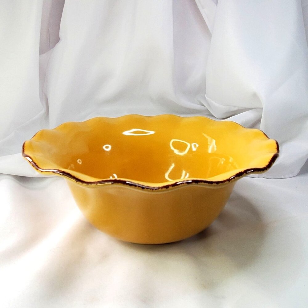 Village Collection Dijon by Park Designs Scalloped Serving Bowl 10" Diameter